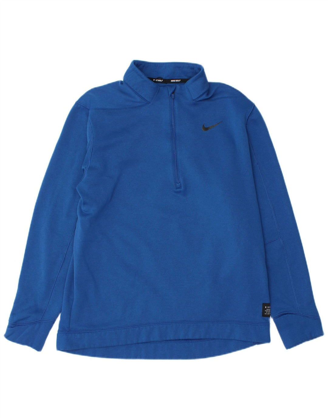 Nike Sweatshirt med lynlås til mænd mellemblå polyester