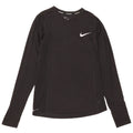 Nike Mens Dri Fit Top Long Sleeve Small Black Polyester