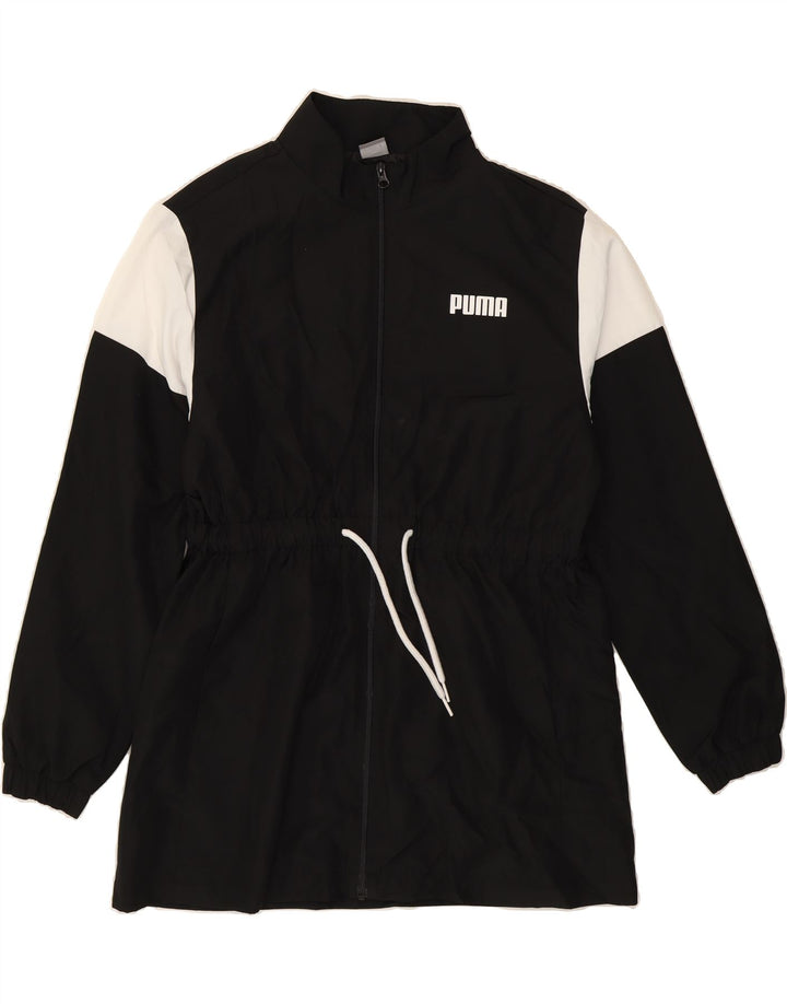 PUMA Womens Tracksuit Top Jacket UK 14 Medium Black Polyester Vintage Puma and Second-Hand Puma from Messina Hembry 