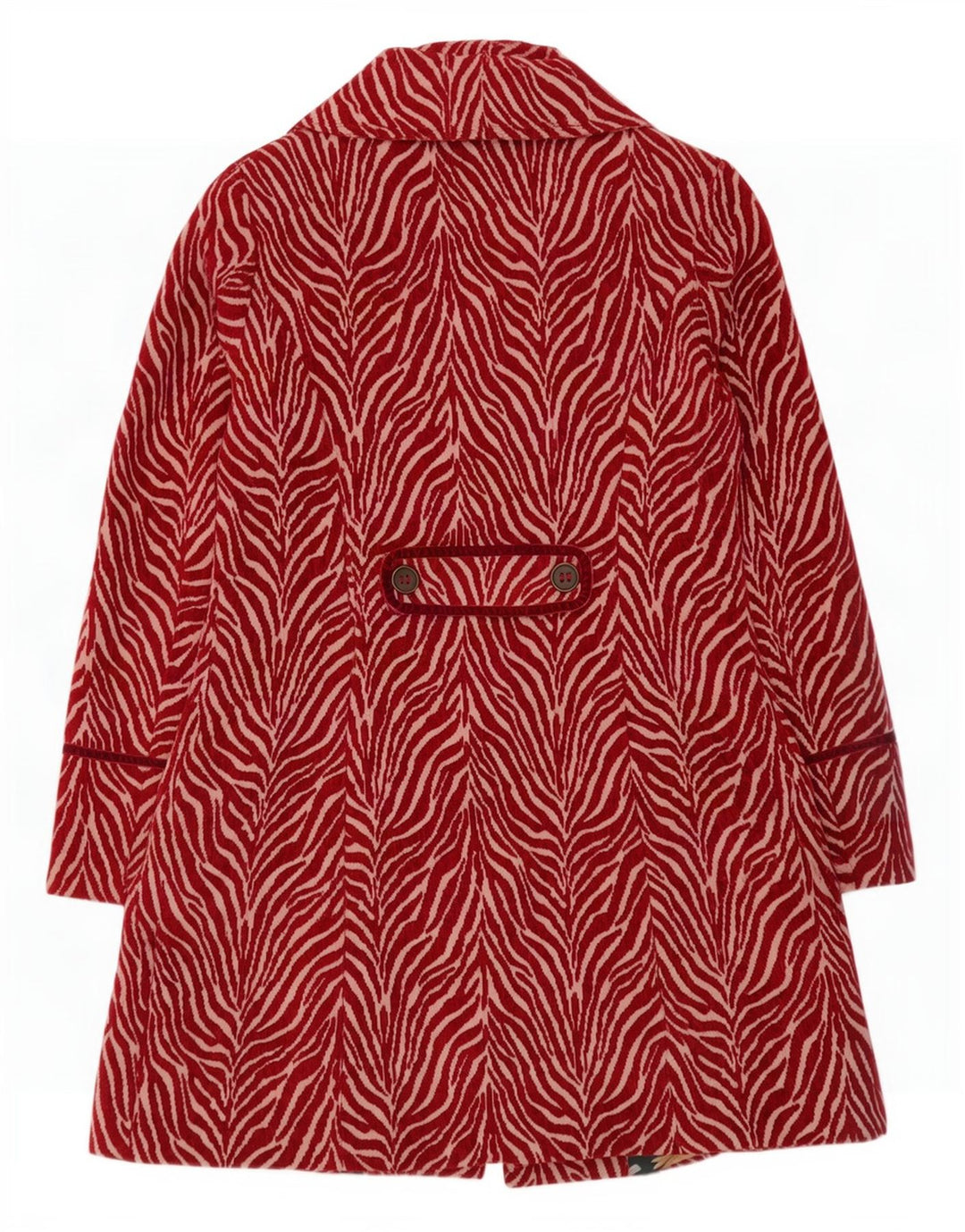 Joe Browns Γυναικείο Πανωφόρι UK 12 Medium Red Animal Print Polyester