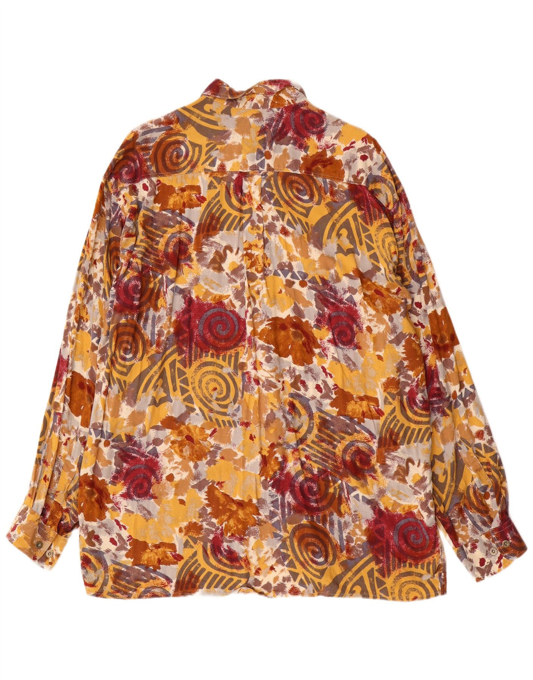 Gloriette Mens Shirt Size 43 Large Multicoloured Geometric Viscose