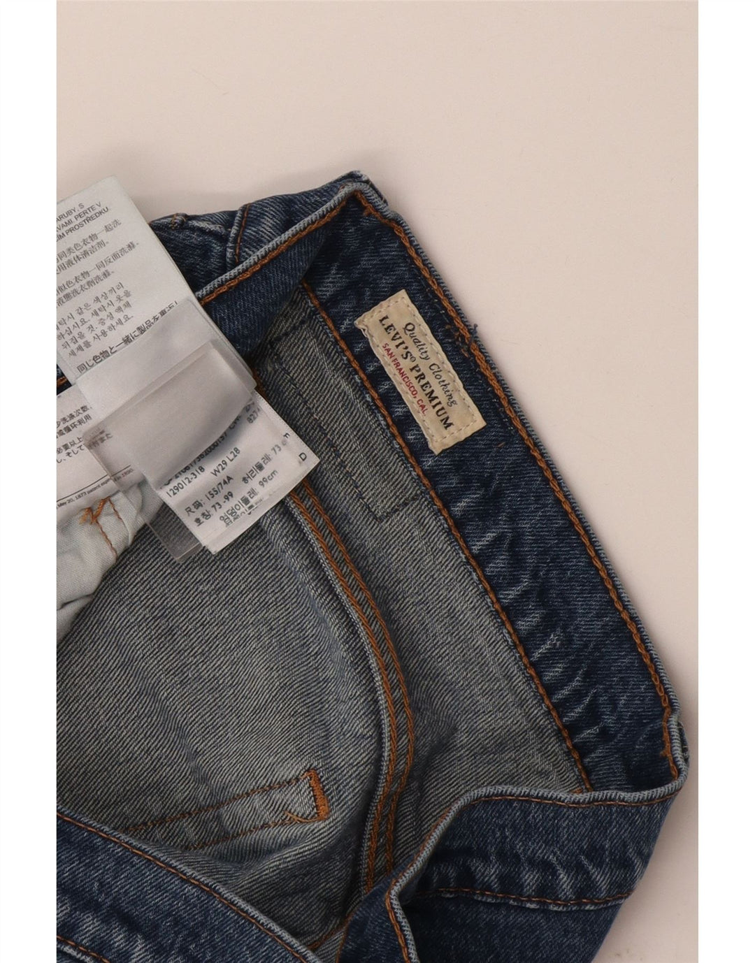Levi's Womens 501 Straight Jeans  W29 L28 Blue Cotton