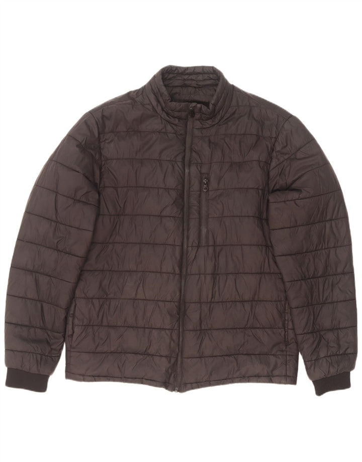 Мужская стеганая куртка Zara UK 40, большая, черная, полиамид