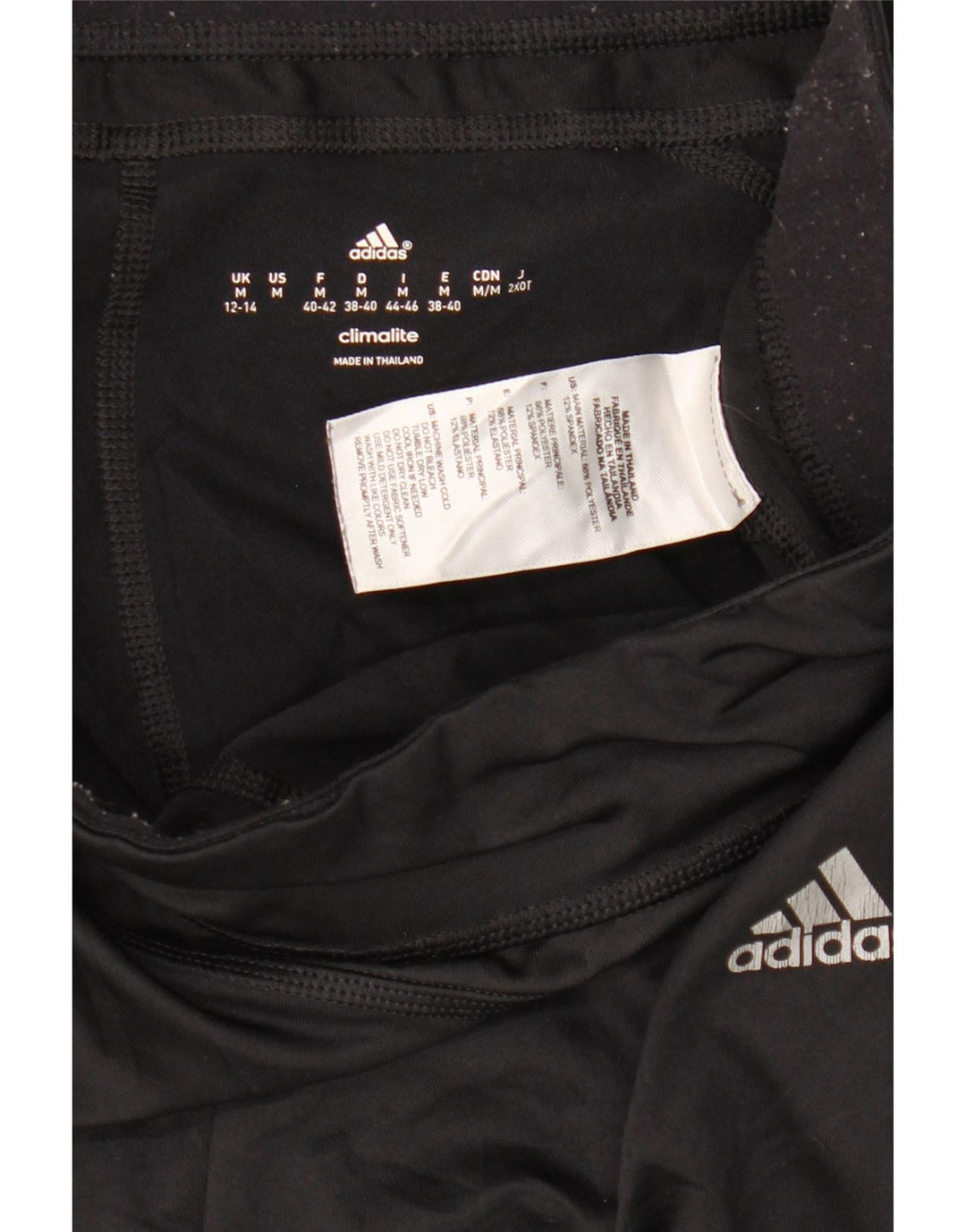 Adidas Dame Climalite Capri Leggings UK 12/14 Medium Black Polyester
