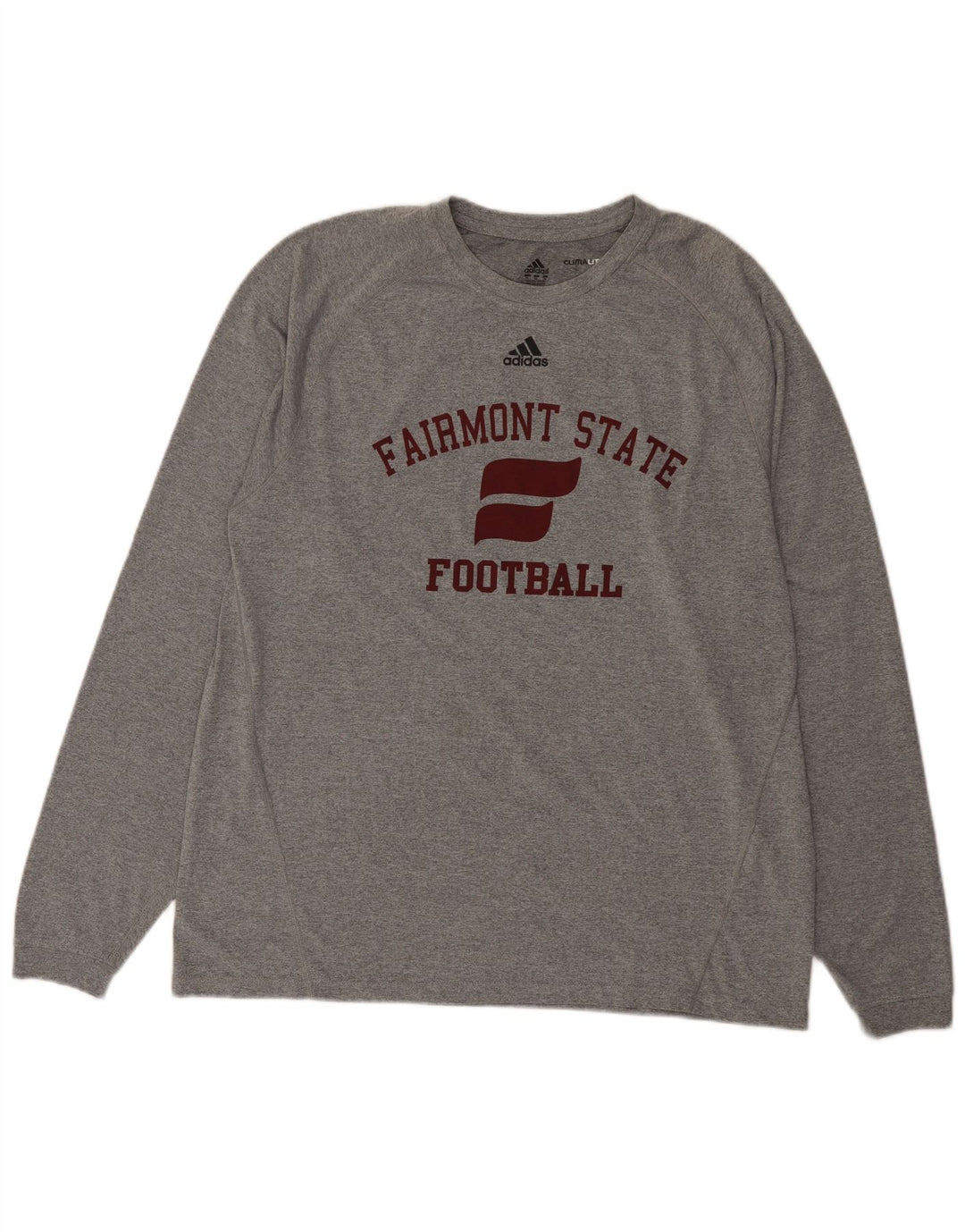 Adidas Herren Fairmont Graphic Top Langarm XL Grau Polyester
