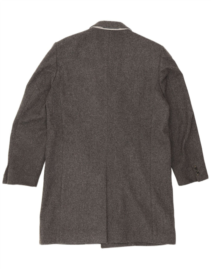 Gant Herren Zweireihiger Mantel UK 40 Große graue Wolle