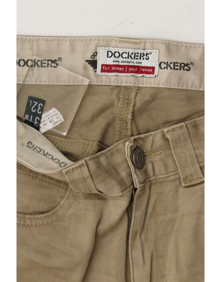 DOCKERS Womens Straight Casual Trousers W31 L32 Beige Cotton Vintage Dockers and Second-Hand Dockers from Messina Hembry 