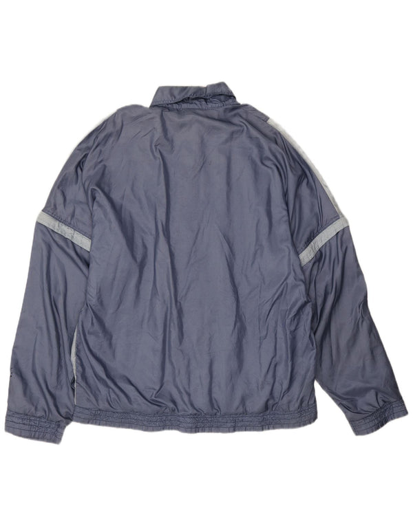 Rucanor Herre Unisex træningsdragt Topjakke UK 44 XL Navy Blue Colourblock