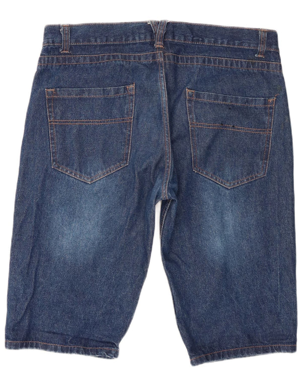 Pierre Cardin Mens Denim Shorts Large W36 Blue Cotton