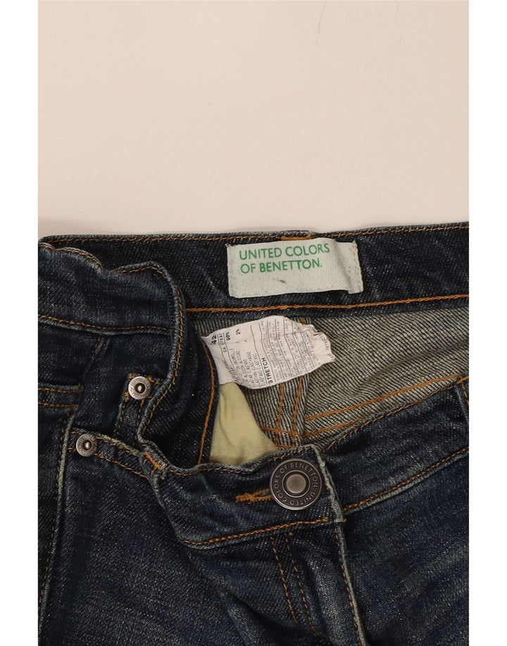 BENETTON Womens Cropped Jeans IT 42 Medium W30 L20 Blue Cotton Vintage Benetton and Second-Hand Benetton from Messina Hembry 