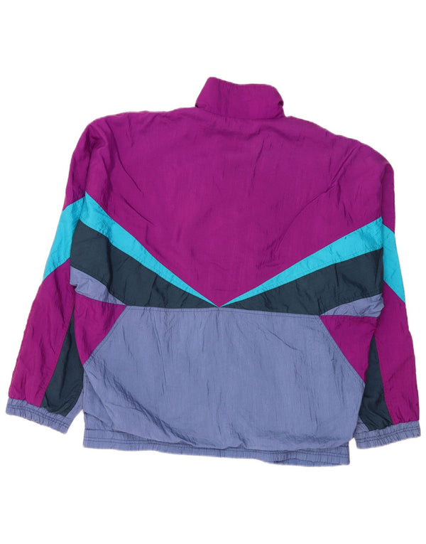 Diadora Veste de survêtement pour homme XL Violet Colourblock Nylon