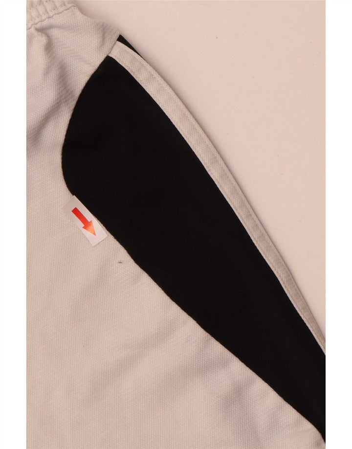 Adidas Mens Climalite Sport Shorts Large White Colourblock Polyester