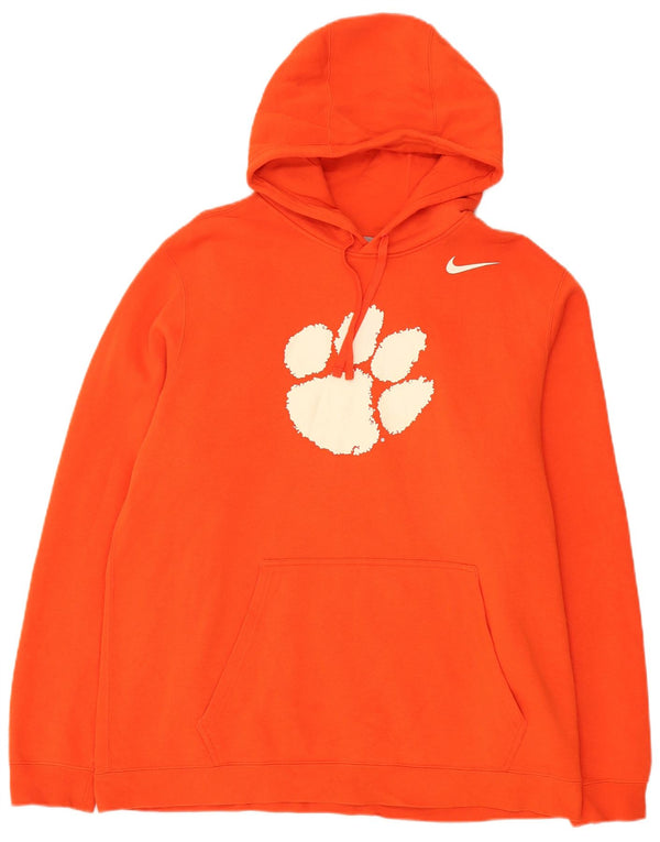 Męska bluza z kapturem Nike Clemson Tigers Graphic XL, pomarańczowa, bawełniana