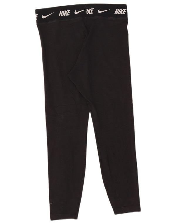 Leggings grafici Nike da donna attillati UK 14 grande cotone nero