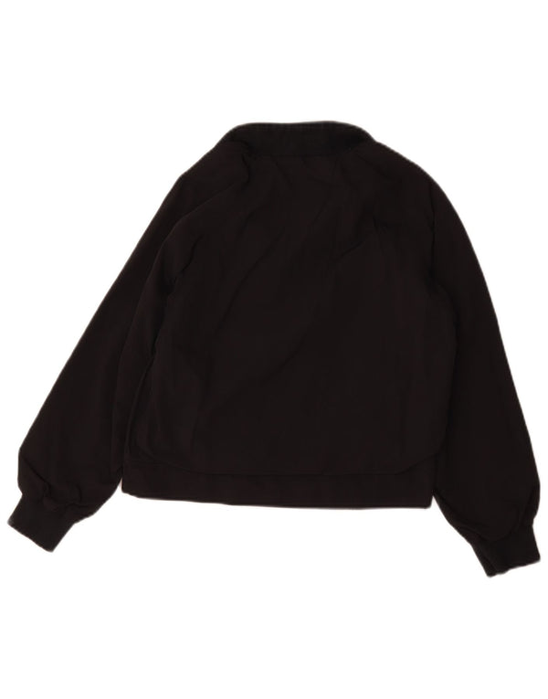 Adidas Girls Tracksuit Top Jacket 9-10 Years Black Polyamide