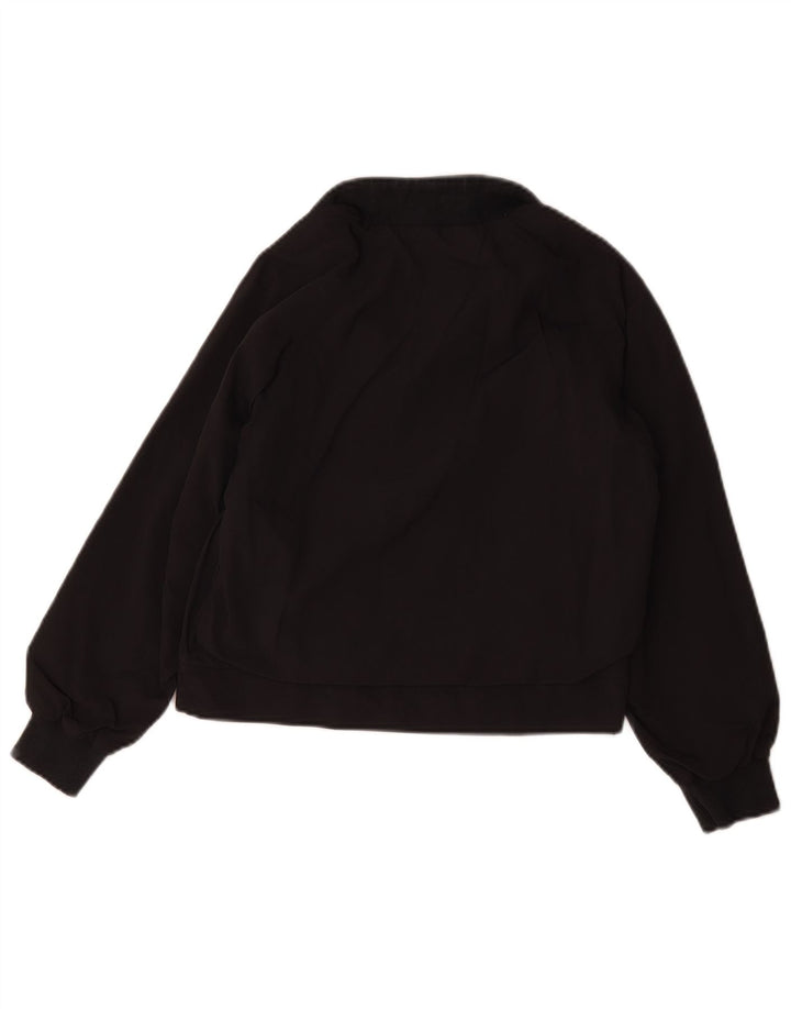 Adidas Mädchen-Trainingsanzug-Top-Jacke, 9–10 Jahre, schwarzes Polyamid