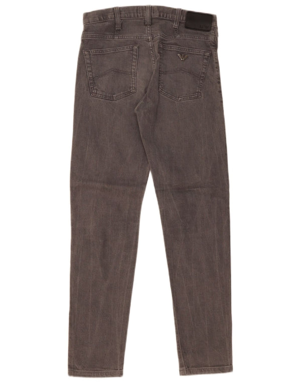 Jeans slim da uomo Armani W28 L29 cotone grigio