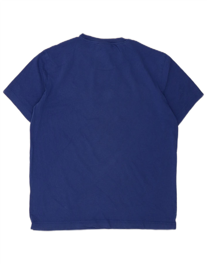 CHAMPION Mens Graphic T-Shirt Top Small Blue Cotton