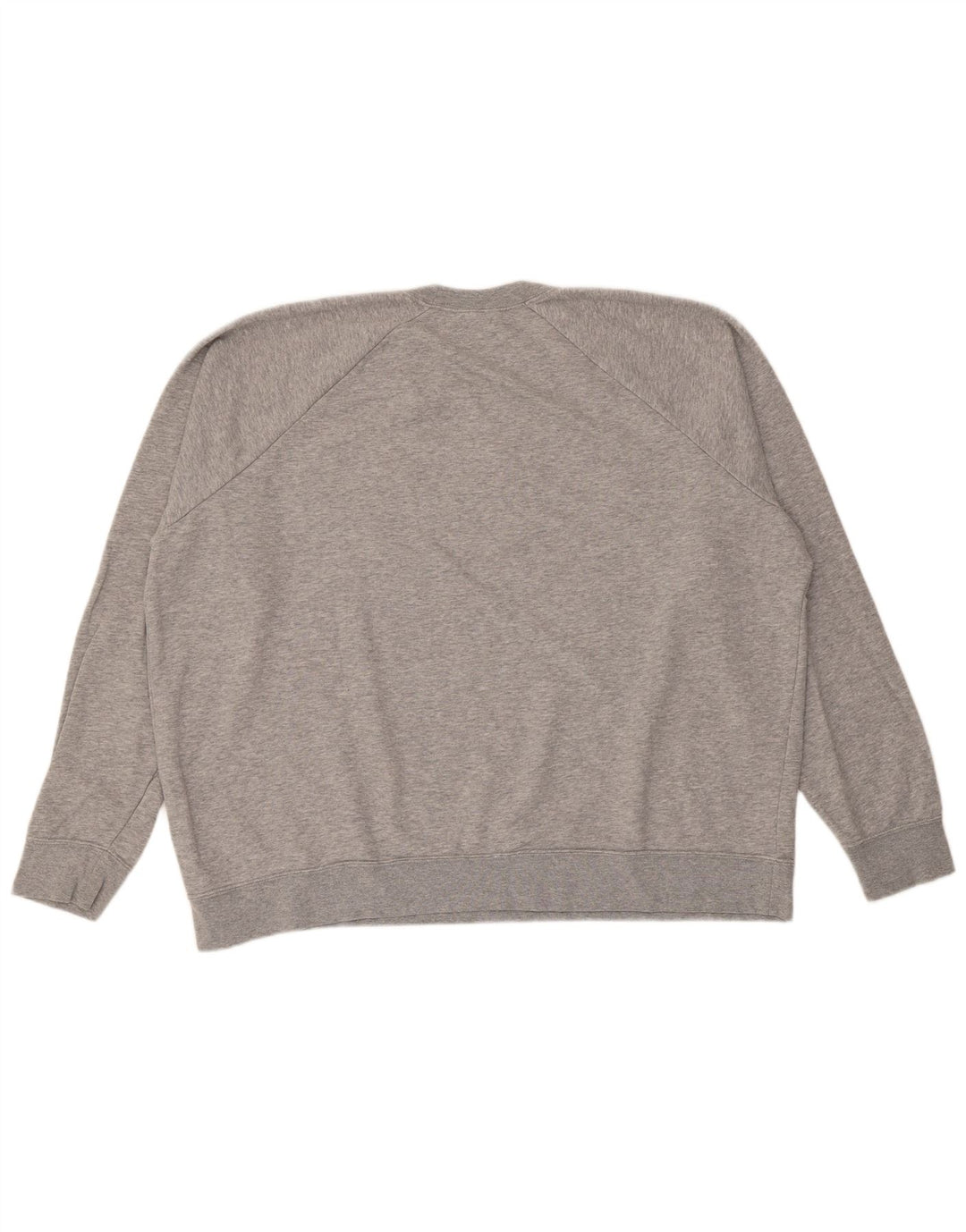Nike Womens Oversized Sweatshirt Jumper UK 20 2XL Grey Flecked Cotton
