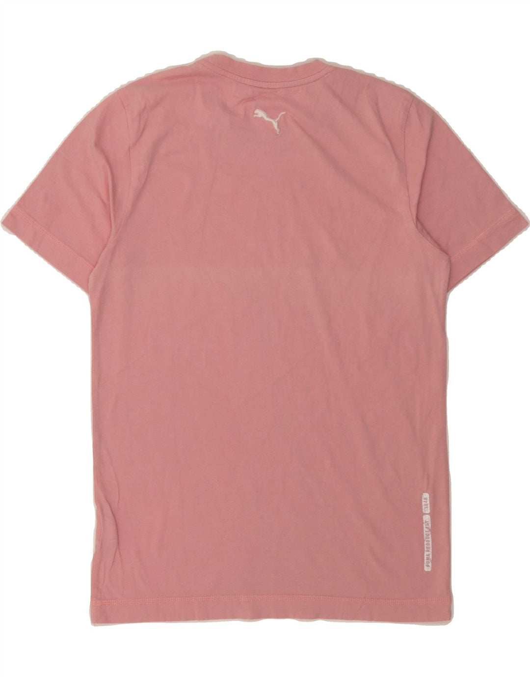 PUMA Mens Graphic T-Shirt Top Small Pink Cotton Vintage Puma and Second-Hand Puma from Messina Hembry 