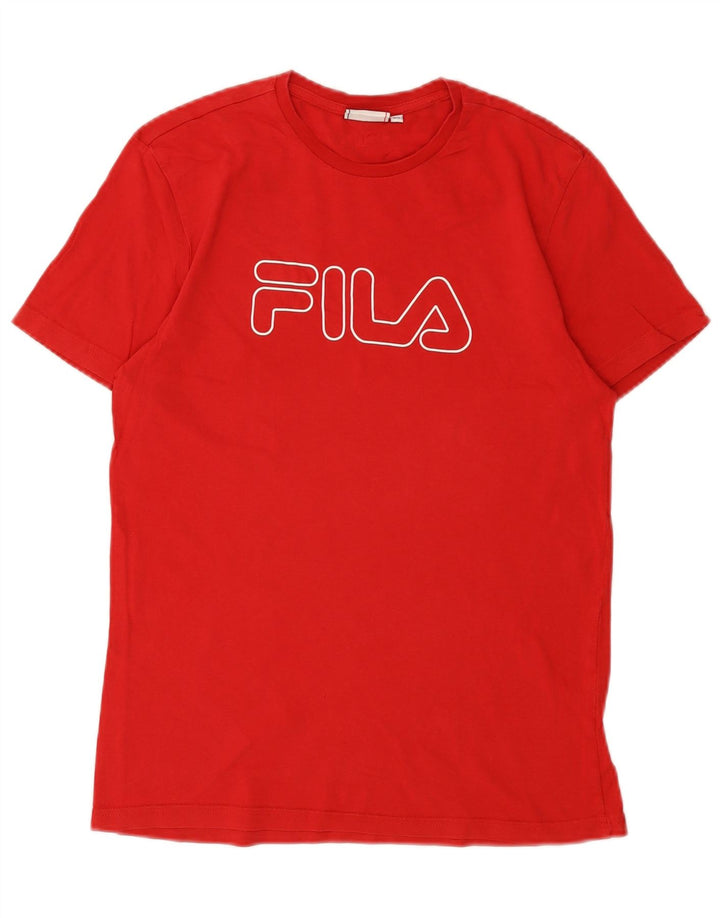 FILA Mens Graphic T-Shirt Top XS Red