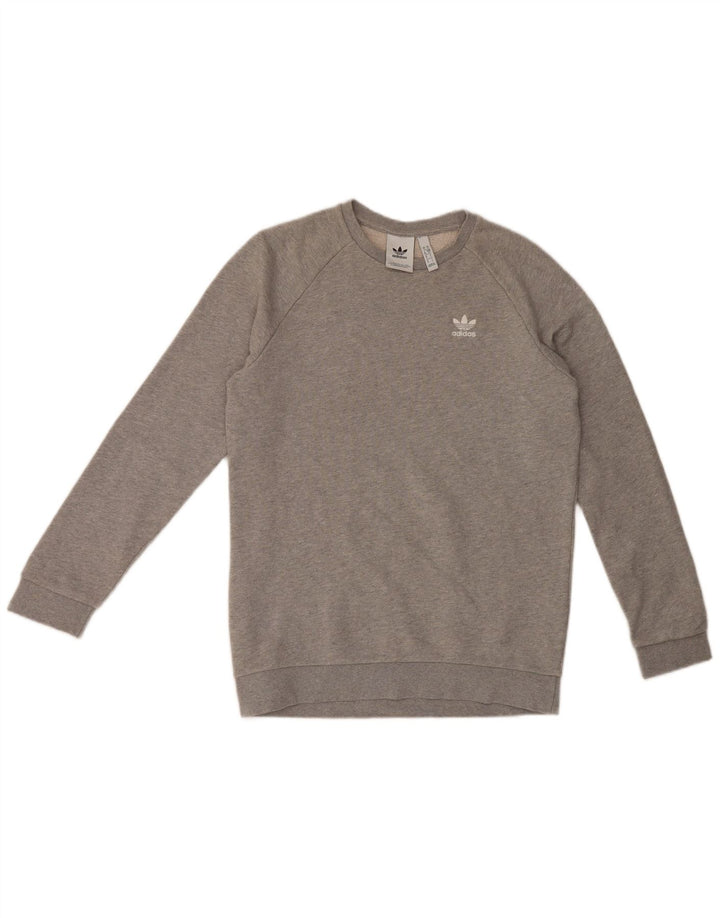 Bluza męska Adidas, mała, szara, bawełniana