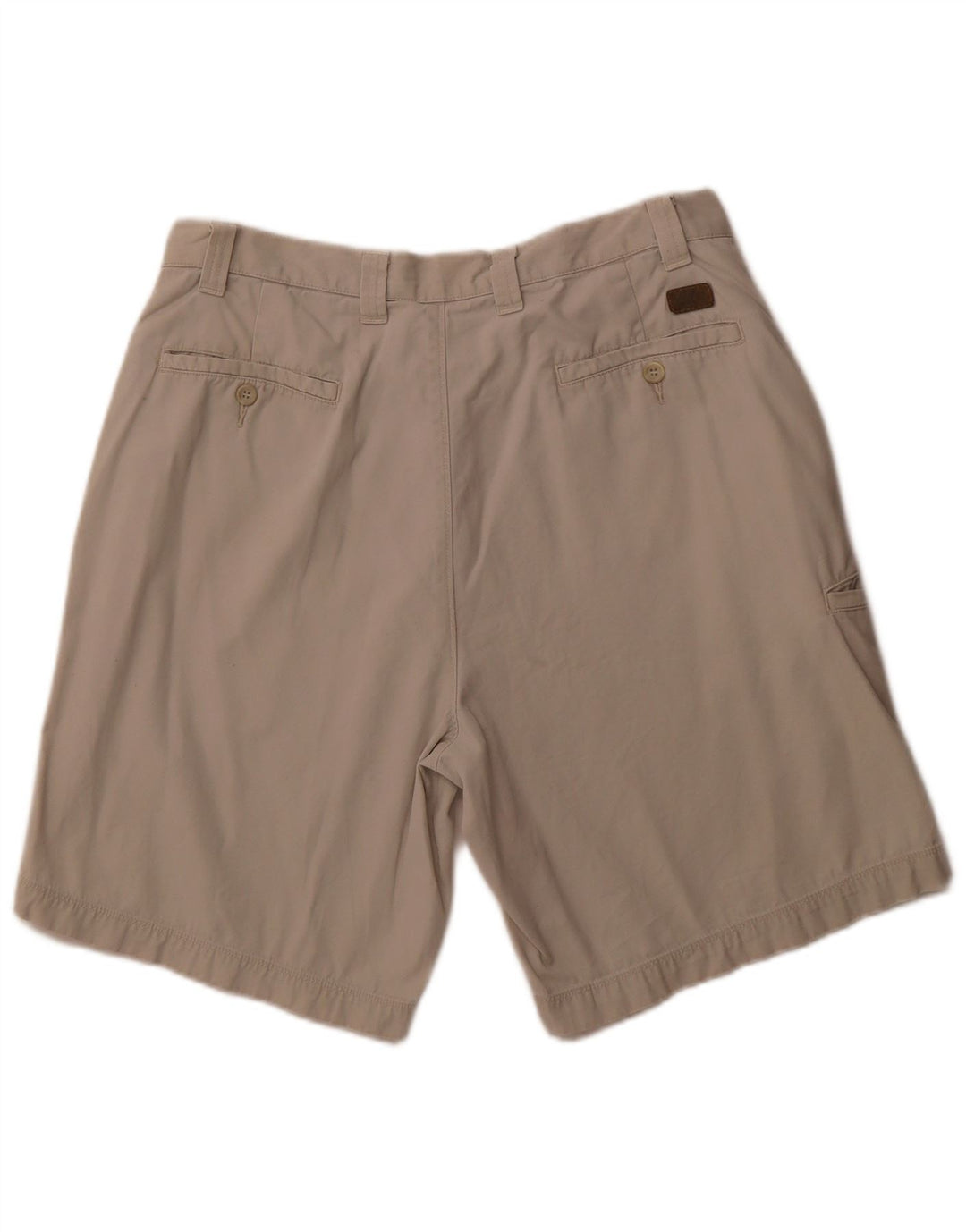DOCKERS Womens Relaxed Fit Cargo Shorts W34 Large  Beige Cotton