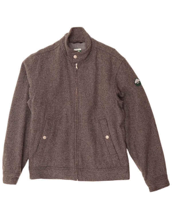 Paul Smith Herre Bomber Jacket UK 38 Medium Grey Wool