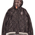 Nike Womens Hooded Quilted Jacket UK 18 XL Black Nylon