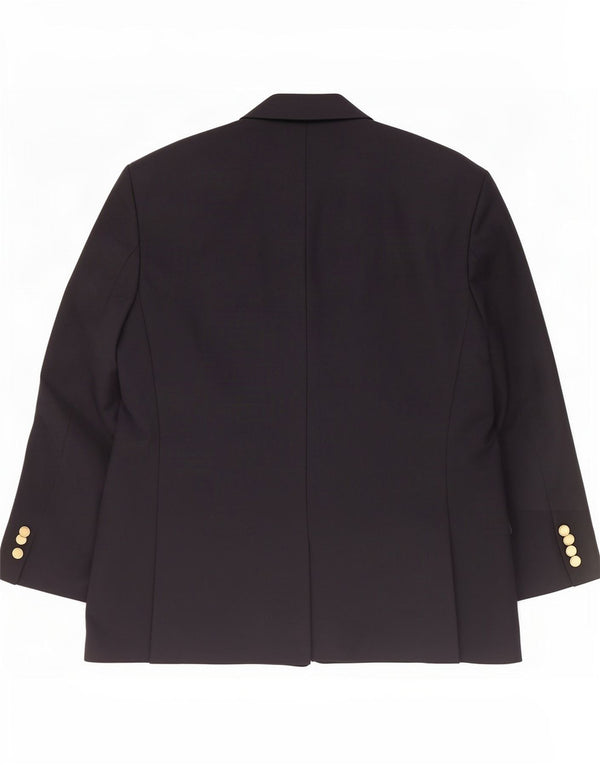 Jaqueta blazer masculina St Michael curta com peito duplo Reino Unido 40 médio azul marinho