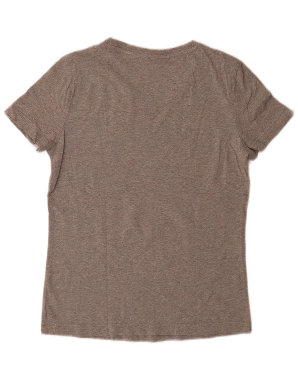 Adidas Camiseta gráfica para mujer Top UK 12/14 Algodón gris medio