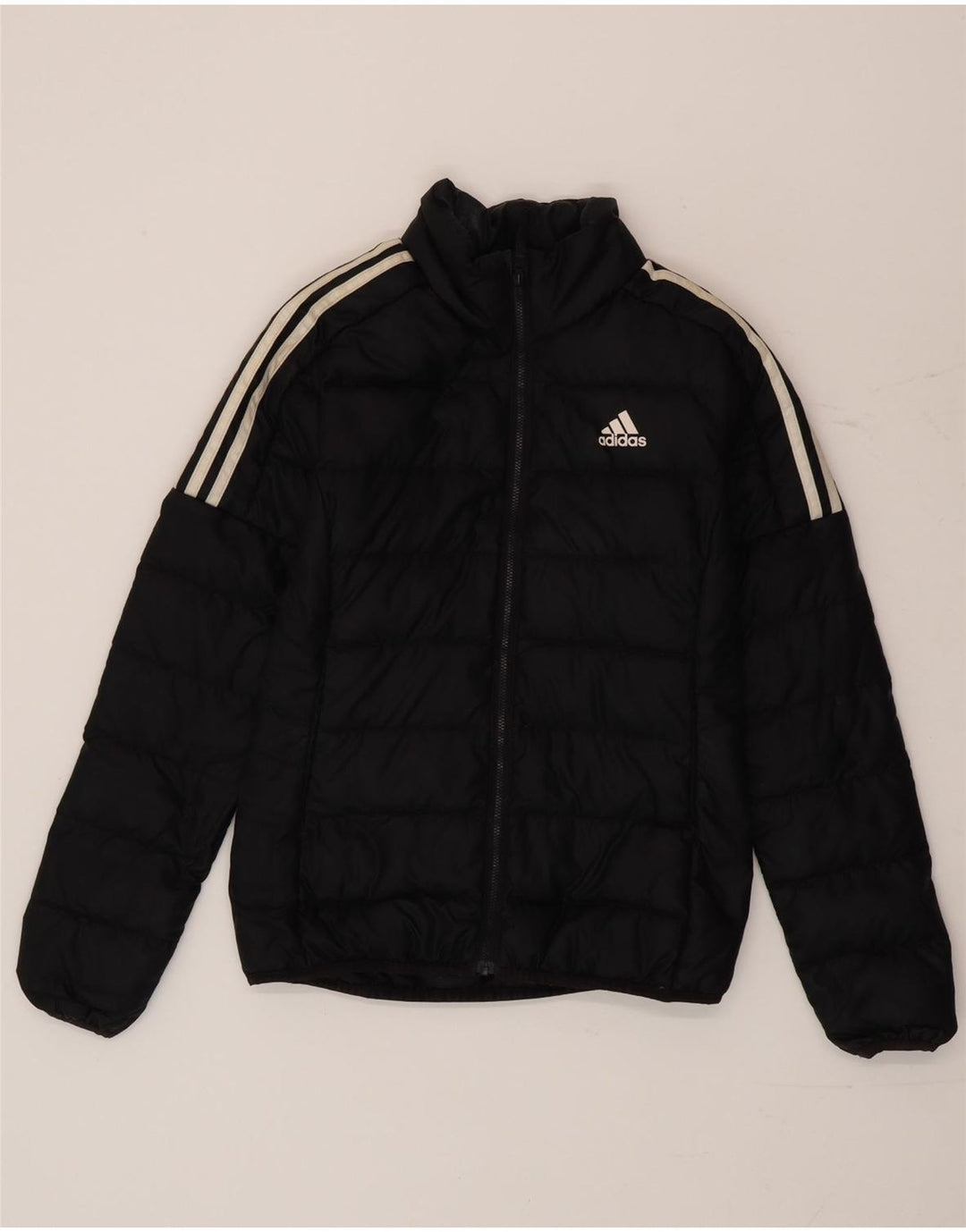 Adidas polstret jakke til kvinder UK 4/6 XS sort polyester