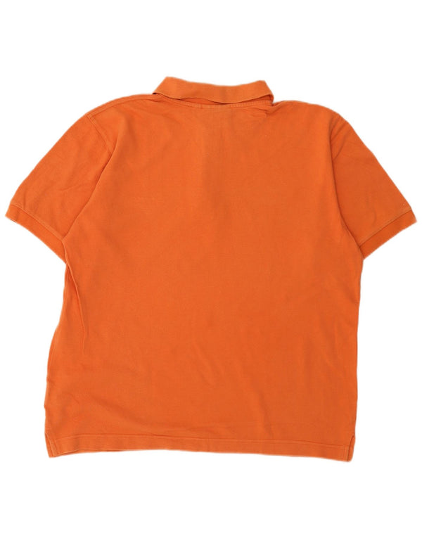 Lotto Mens Polo Shirt Large Orange Cotton