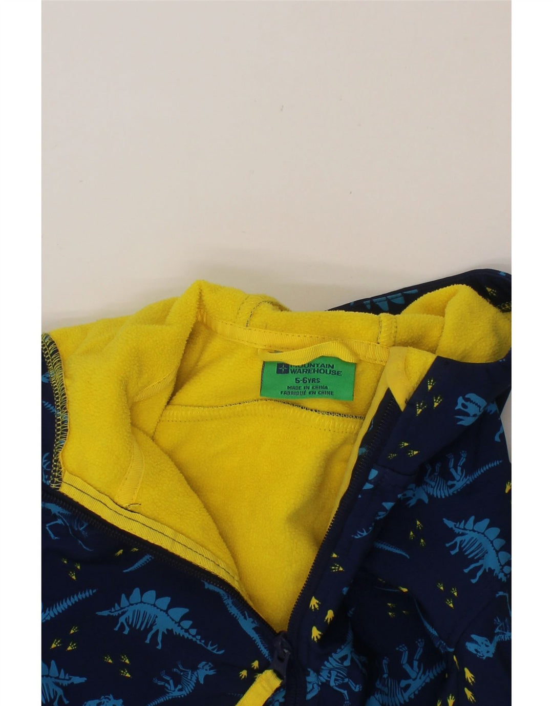 MOUNTAIN WAREHOUSE Boys Bomber Jacket 5-6 Years Navy Blue Animal Print Vintage Mountain Warehouse and Second-Hand Mountain Warehouse from Messina Hembry 