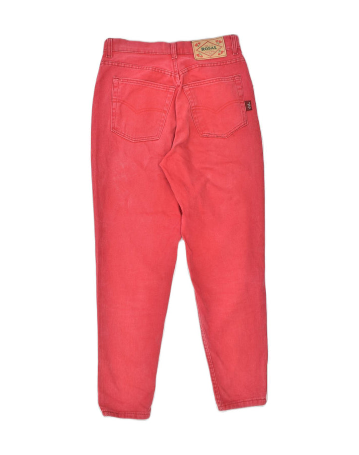 ROSAL Womens High Waist Tapered Jeans IT 48 XL W31 L30 Red Cotton | Vintage | Thrift | Second-Hand | Used Clothing | Messina Hembry 
