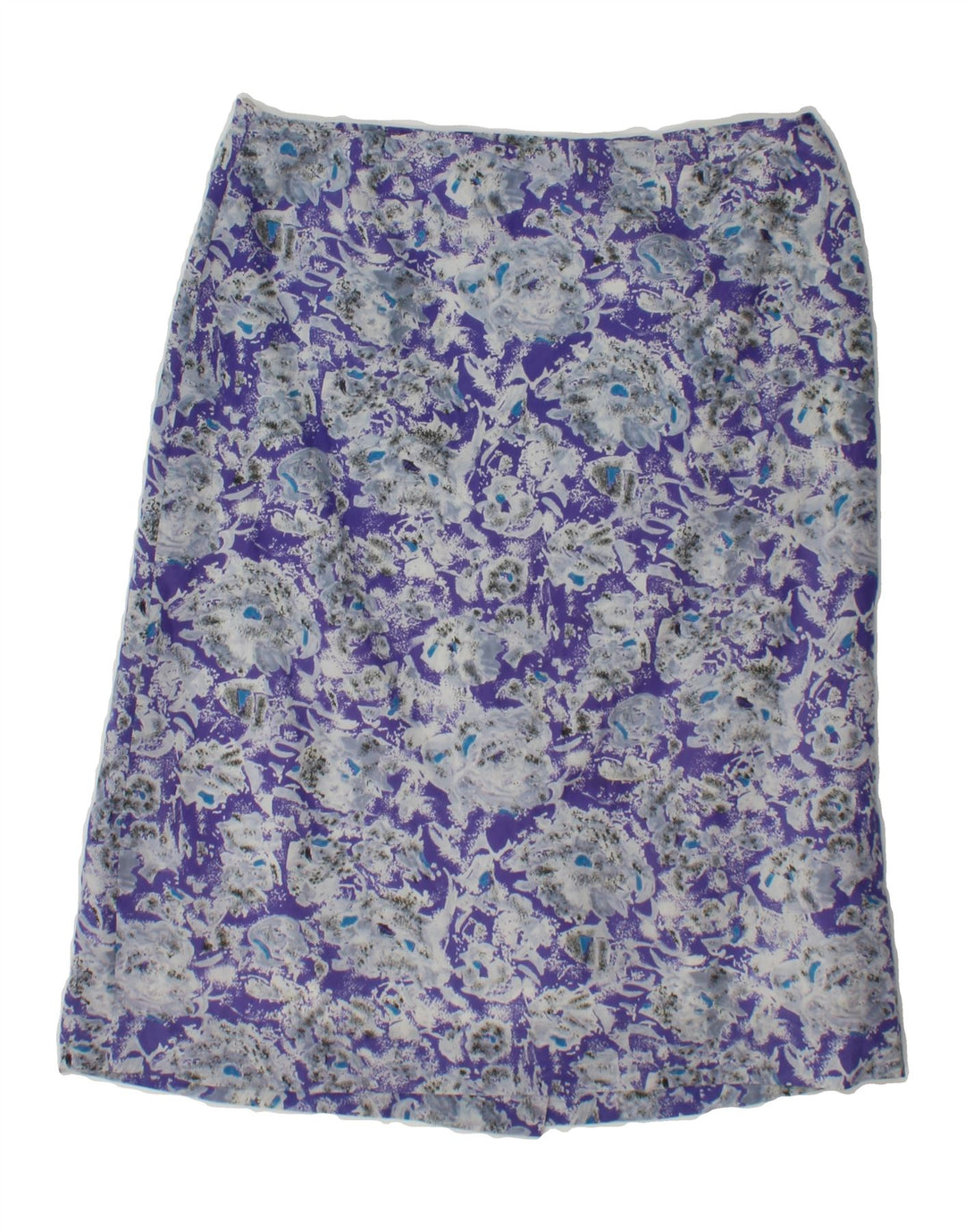 VINTAGE Womens Abstract Pattern Straight Skirt W30 Medium  Purple Vintage Vintage and Second-Hand Vintage from Messina Hembry 