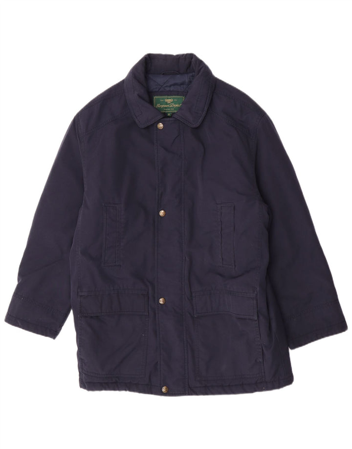 Europæisk Projekt Herre Overfrakke UK 38 Medium Navy Blue