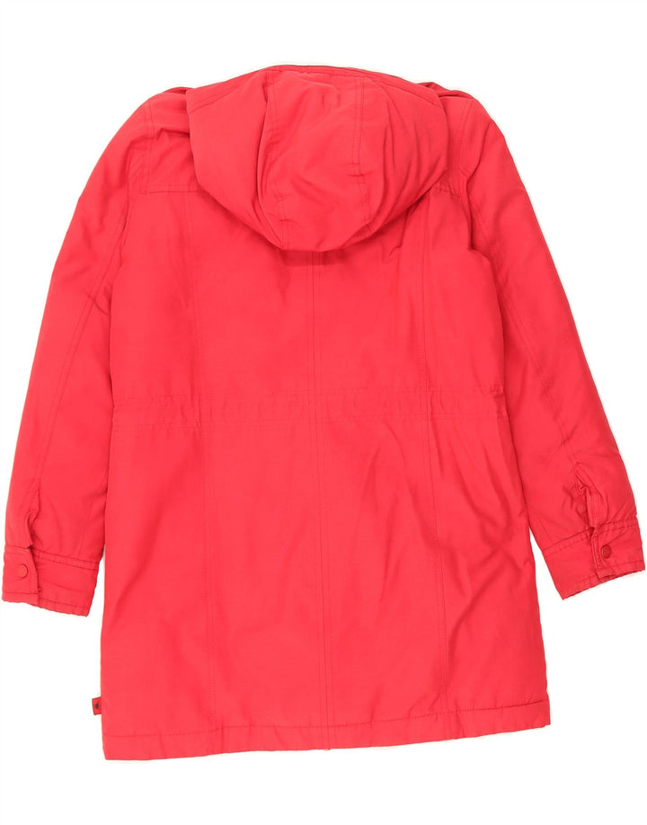 KAPPA Womens Hooded Padded Coat UK 10 Small Red Cotton Vintage Kappa and Second-Hand Kappa from Messina Hembry 
