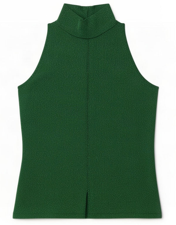 Vintage Womens Blouse Top UK 14 Large Green