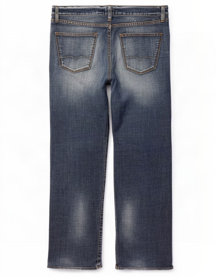 Hugo Boss Jean droit W38 L32 en coton bleu pour homme