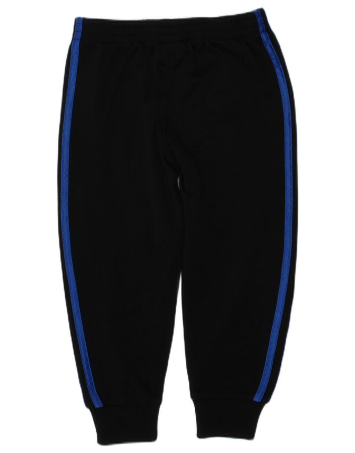 ADIDAS Boys Tracksuit Trousers Joggers 3-4 Years  Black Polyester
