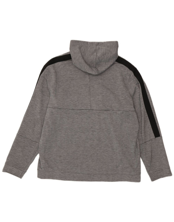 Reebok Mens Hoodie Jumper XL Grey Colourblock Πολυεστέρας