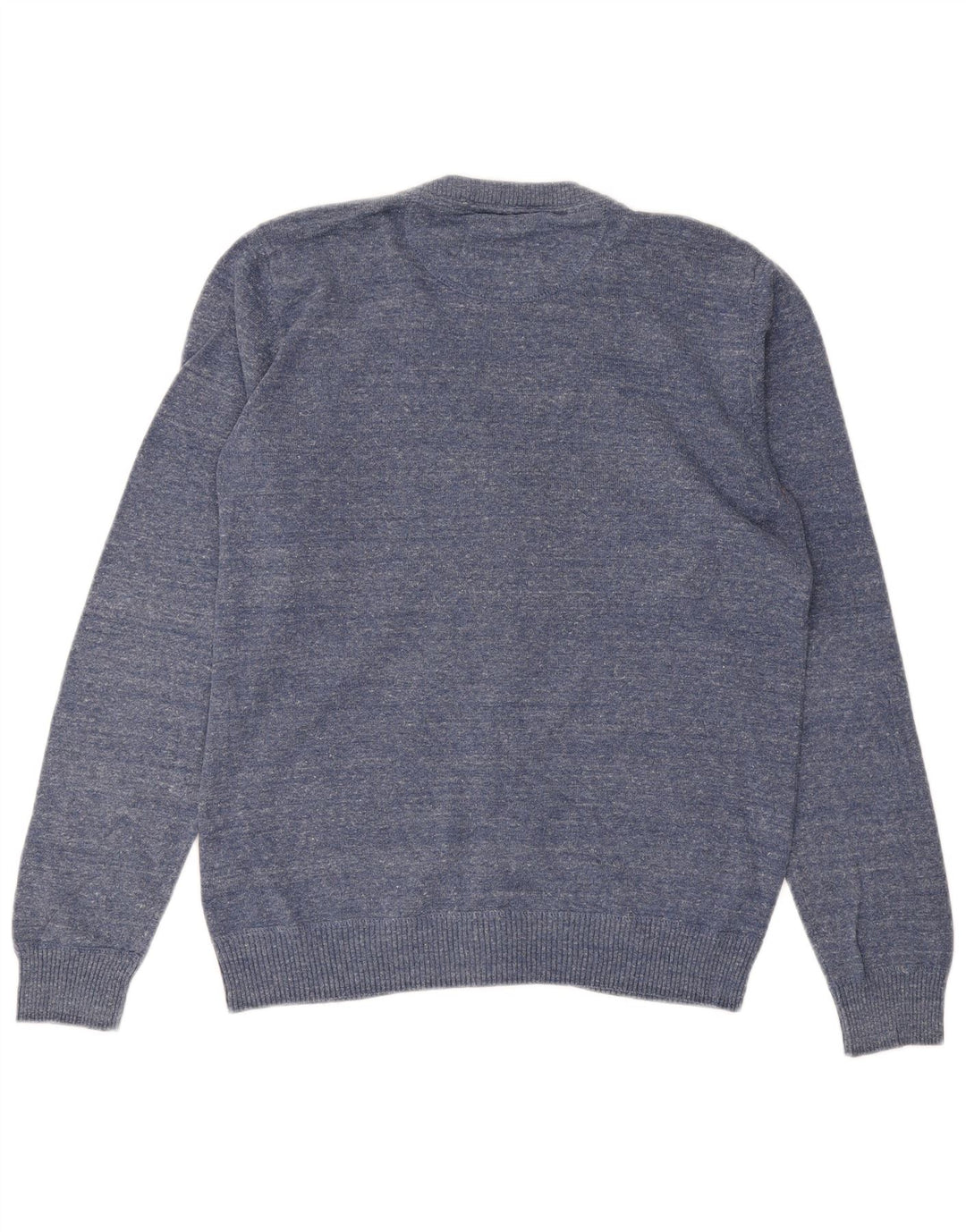 JACK & JONES Mens Cardigan Sweater Medium Blue Cotton