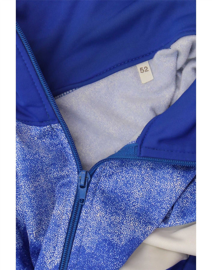 Vintage Herren-Trainingsanzug-Top-Jacke IT 52 Large Blue Colourblock