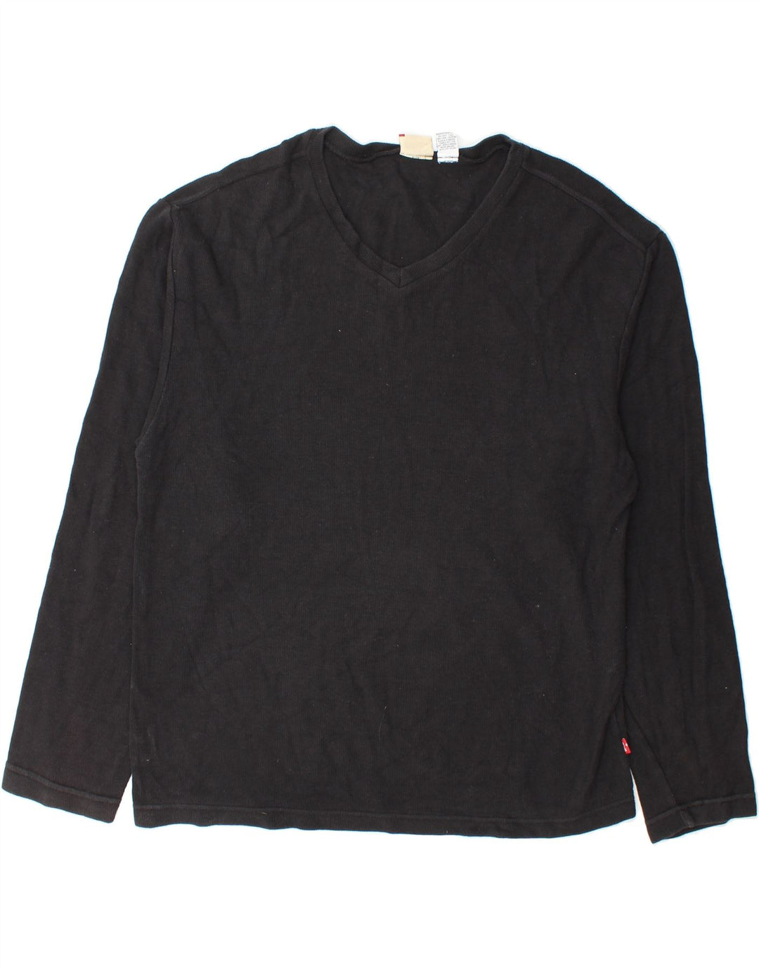 LEVI'S Mens Top Long Sleeve XL Black Cotton Vintage Levi's and Second-Hand Levi's from Messina Hembry 