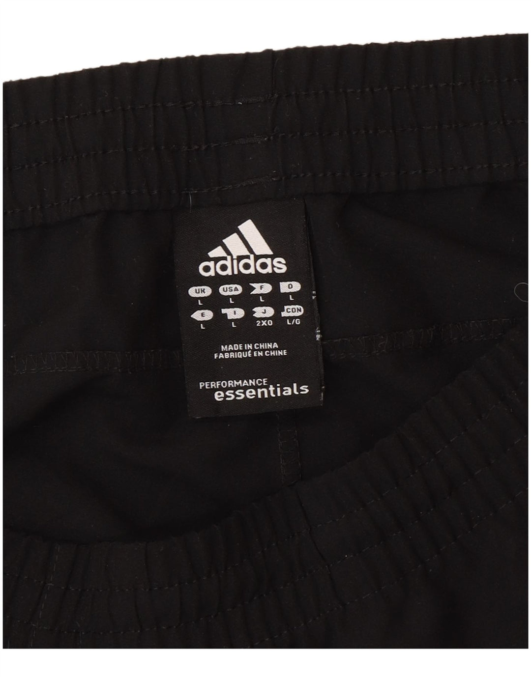 Adidas Mens Tracksuit Trousers Large Black Polyester