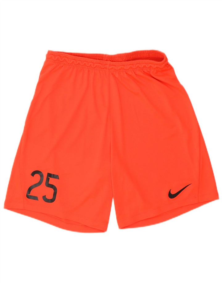 Nike Herre Dri Fit grafiske sportsshorts store orange polyester