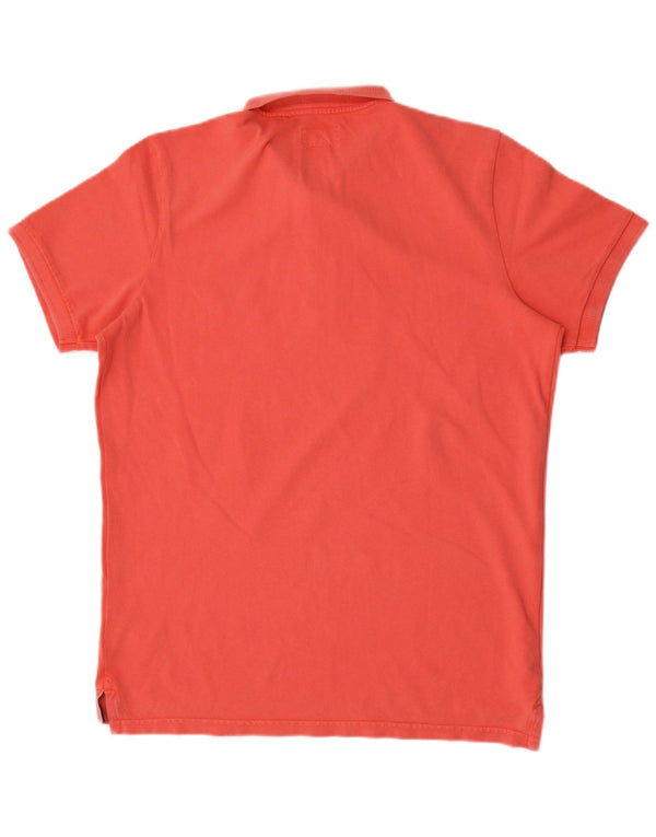 Polo da uomo Superdry XL in cotone arancione