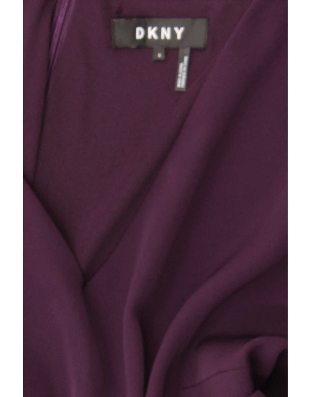 Dkny Dame 3/4 Ærmet Skede Kjole US 6 Medium Lilla