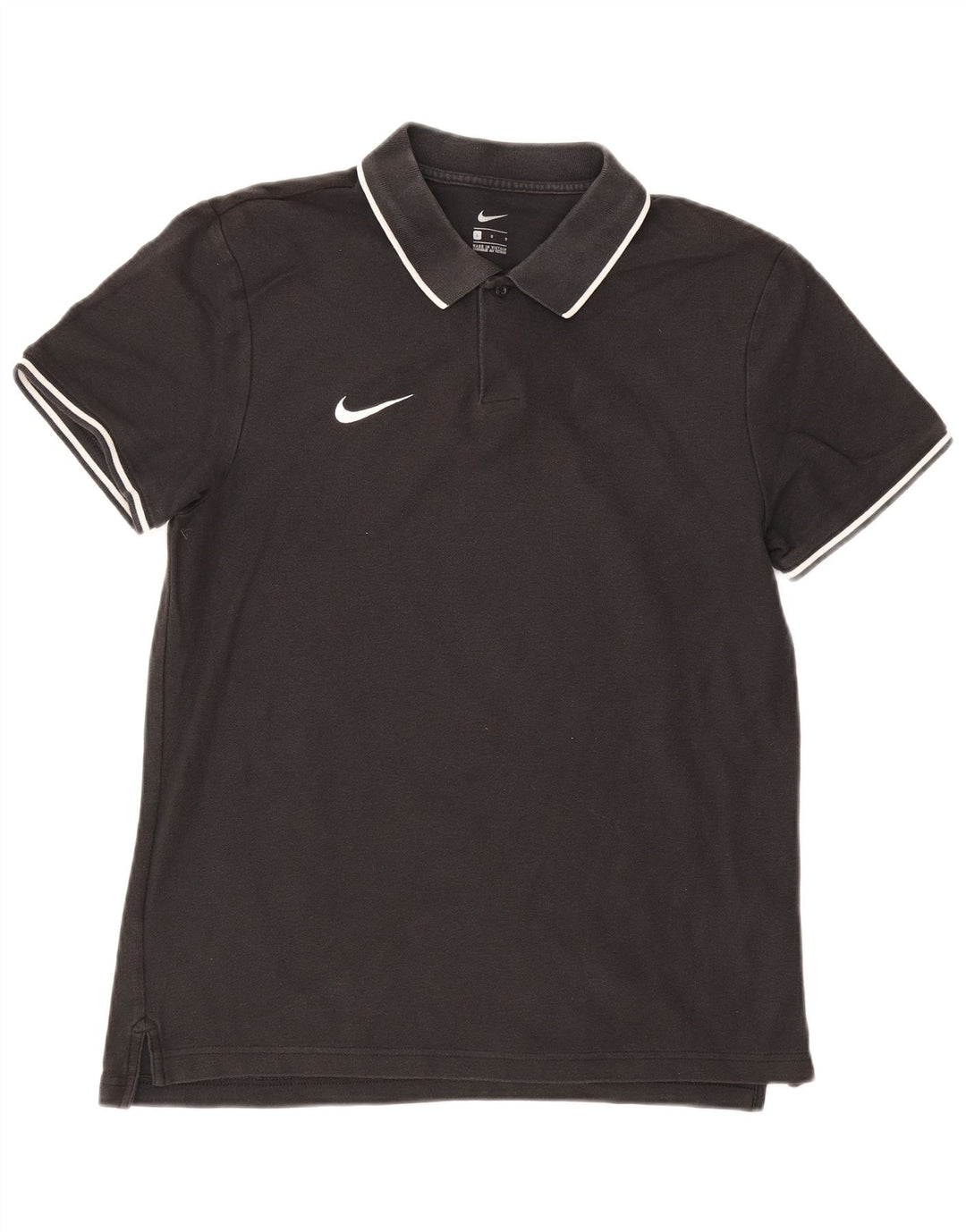NIKE Mens Polo Shirt Large Black Cotton